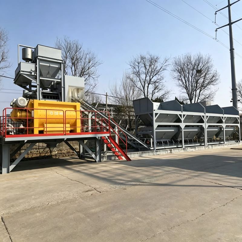 Twin Shaft Concrete Mixing Plant